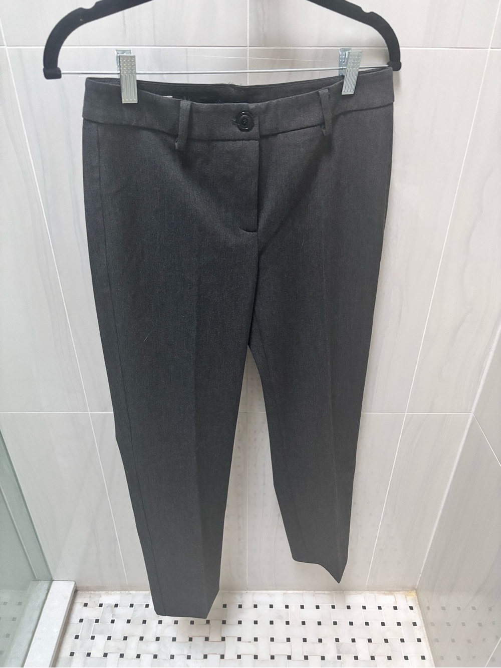 Weekend Max Mara Charcoal Gray Tailored Dress Pants